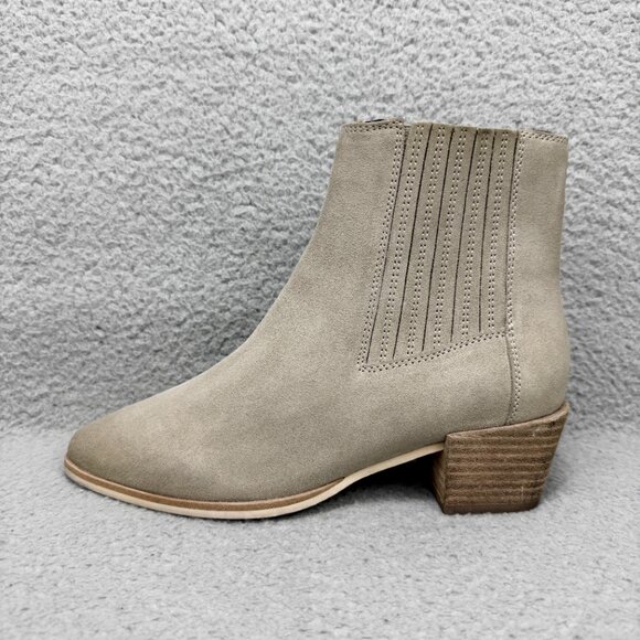 Rag & Bone Boots Womens 7 / EU 37 Shoes Grey Rover Suede Ankle Booties Chelsea - Picture 2 of 12